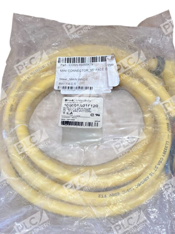 Brad Connectivity 6P Female 90Deg 12' 16/6 AWG PVC Cord 106001A01F120 - Image 5