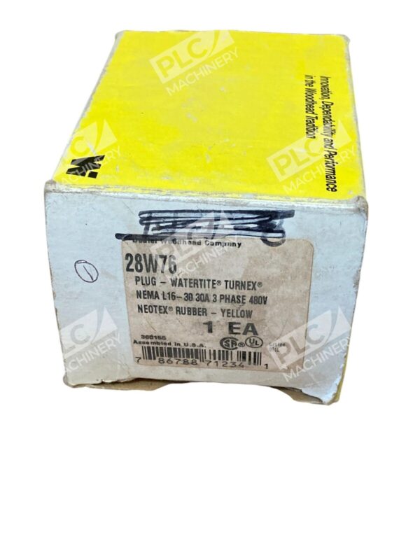 Daniel Woodhead 30A 3Phase Neotex Rubber Yellow Watertite Turnex Plug 28W76 - Image 2