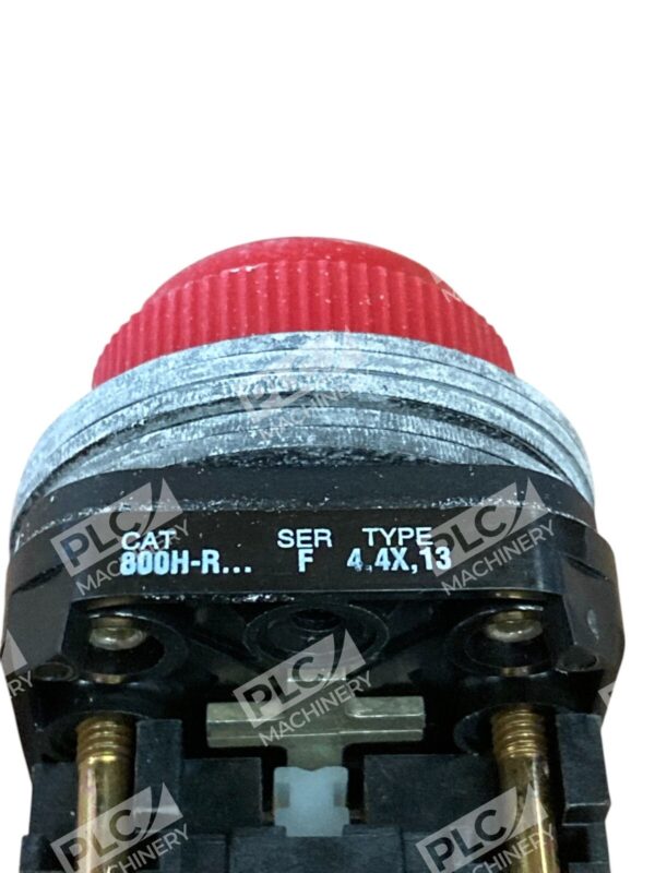 Allen Bradley AB Booted HD Red Cap Push Button Unit 800H-R6A /F - Image 4