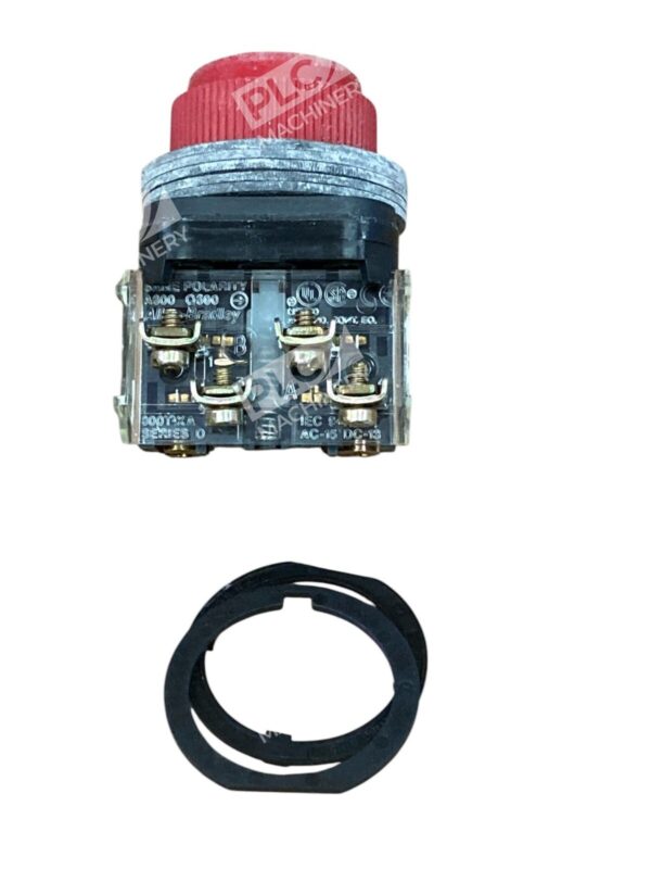 Allen Bradley AB Booted HD Red Cap Push Button Unit 800H-R6A /F - Image 5