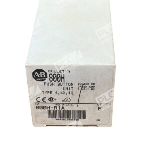 Allen Bradley AB Booted HD Green Cap Push Button Unit 800H-R1A /F