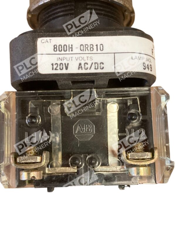 Allen Bradley AB Full Voltage 120V Red Lens Illuminated Push Button 800H-QRB10R - Image 4