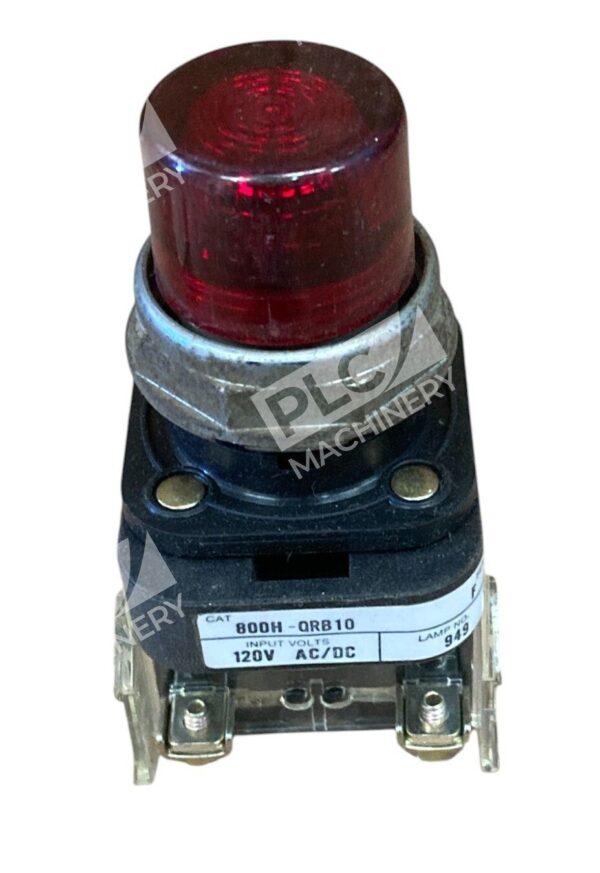 Allen Bradley AB Full Voltage 120V Red Lens Illuminated Push Button 800H-QRB10R - Image 5
