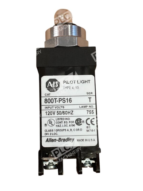 Allen Bradley AB XFMR 120V W/O Cap Small Pilot Light 800T-PS16 /T (lot of 2) - Image 5