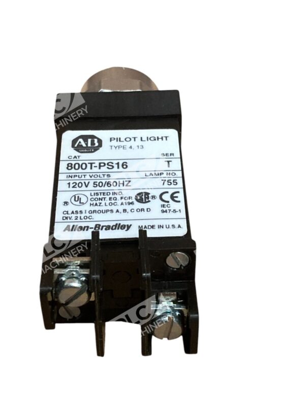 Allen Bradley AB XFMR 120V W/O Cap Small Pilot Light 800T-PS16 /T (lot of 2) - Image 6