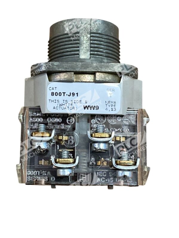 Allen Bradley AB 3 Position Spring Return Selector Switch 800T-J91A /T - Image 5