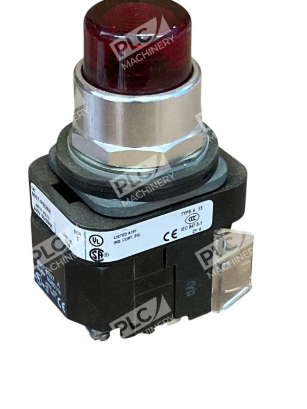 Allen Bradley AB XFMR 240V Red Lens Illuminated Push Button 800T-PB26R /T - Image 6