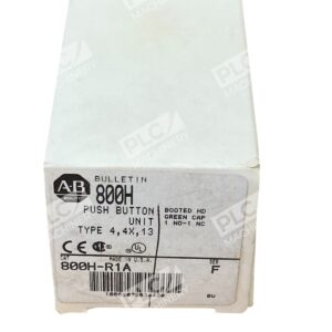 Allen Bradley AB Green Cap Booted HD Push Button Unit 800H-R1A /F
