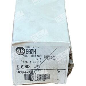 Allen Bradley AB Red Cap Booted HD Push Button Unit 800H-R6A /F