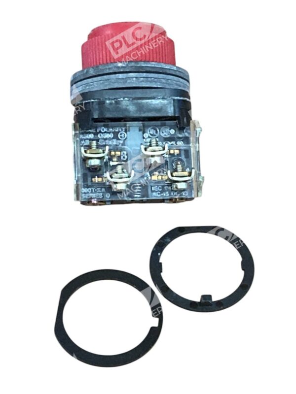 Allen Bradley AB Red Cap Booted HD Push Button Unit 800H-R6A /F - Image 3