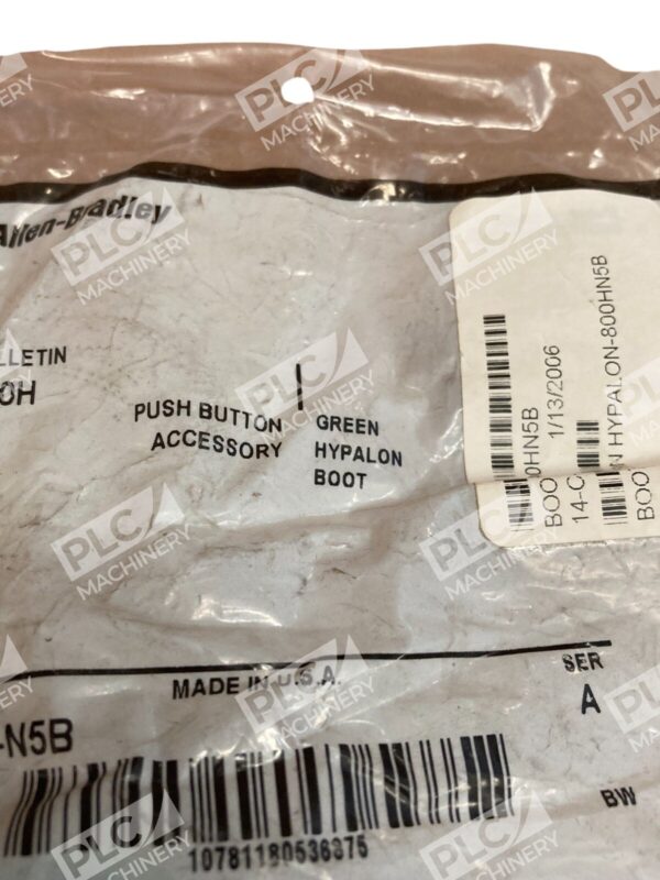 Allen Bradley AB Green Hypalon Boot Push Button Accessory 800H-N5B /A - Image 4