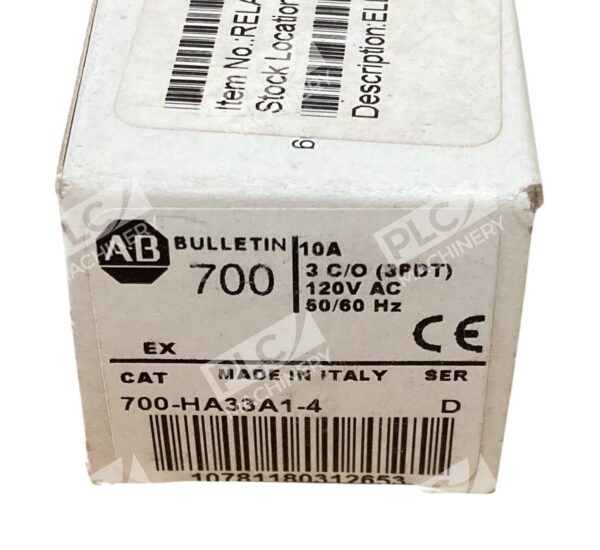 Allen Bradley AB 10A Bulletin 700 General Purpose Relay 700-HA33A1-4 /D - Image 2