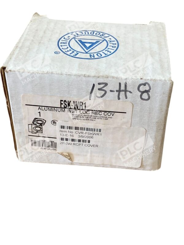 Appleton 1 CVR-FSKWR1 Aluminum Wet Location Receptacle Cover FSK-WR1