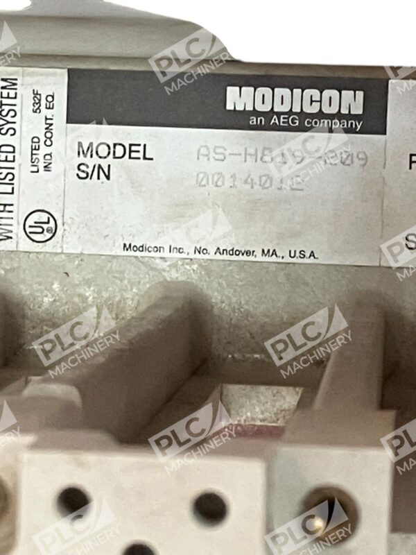 Modicon 800 Series 7 Slot Rack Chassis AS-H819-209 - Image 2