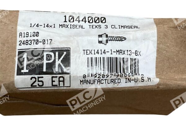 ITW Buildex 1/4-14x1 A19100 TEK1414-1-MAXI3-BX Hex Screws 1044000 (Box of 25) - Image 3