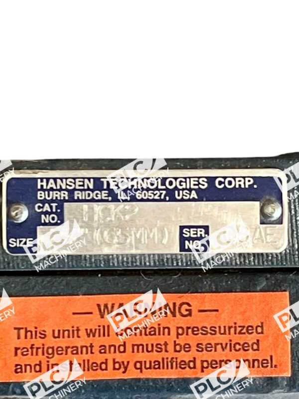 Hansen HCK2 , 1-1/2" Gas-Powered SUCTION STOP VALVE - Image 3
