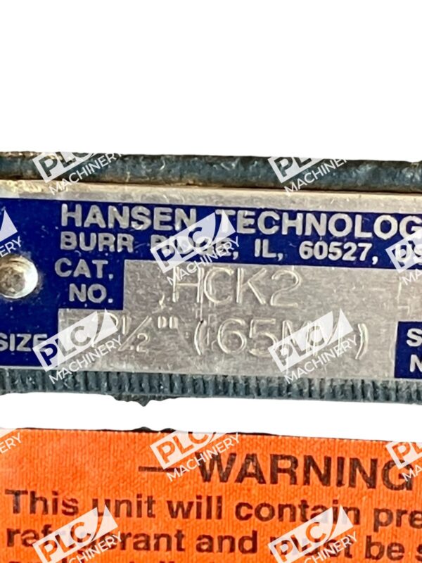Hansen HCK2 , 1-1/2" Gas-Powered SUCTION STOP VALVE - Image 4