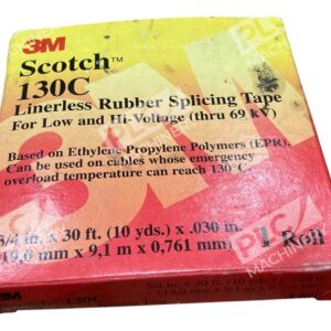 3M 3/4"x30'x.030" Scotch Linerless Rubber Splicing Tape 130C