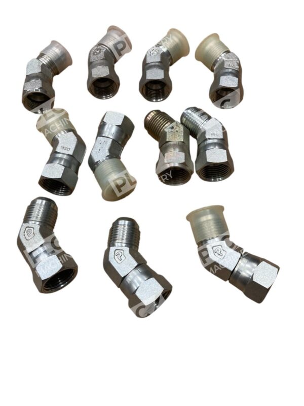 Parker Swivel Nut Elbow Fitting 45Deg V6X-S (lot of 4)