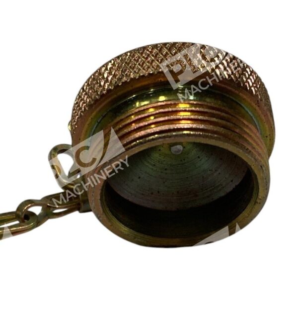 Brass 1" Threaded Filler Cap and Chain - Image 2
