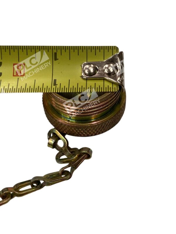Brass 1" Threaded Filler Cap and Chain - Image 3