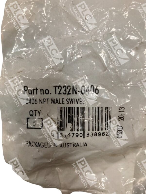 Ryco Hydraulics -0406 NPT Male Swivel Fitting T232N-0406 (lot of 4) - Image 2