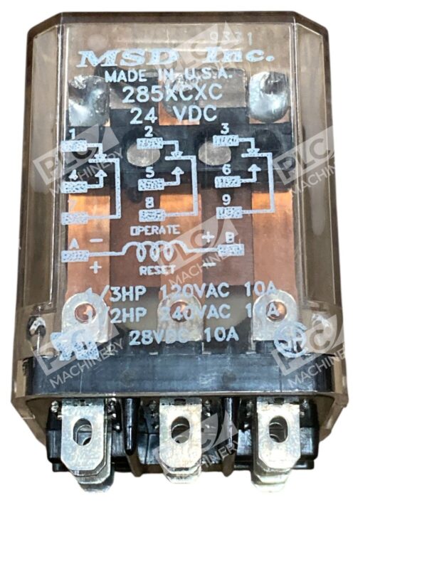 MSD 24/DC 24VDC 10A 1/3HP 24VDC Coil 285XCXC - Image 3