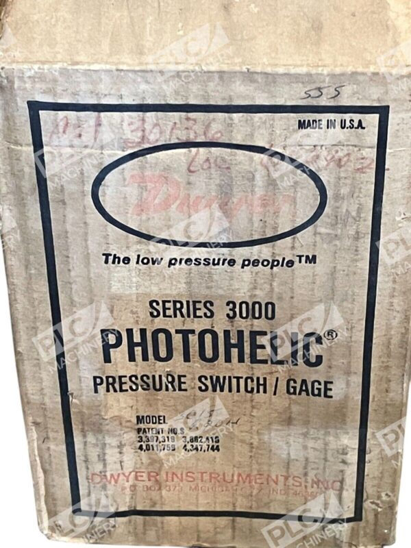 Dwyer Instruments Series 3000 Photohelic Pressure Switch Gage Model 3015 - Image 2