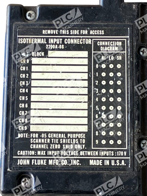 John Fluke Manufacturing 170V Isothermal Input Connector 2200A-08 - Image 2