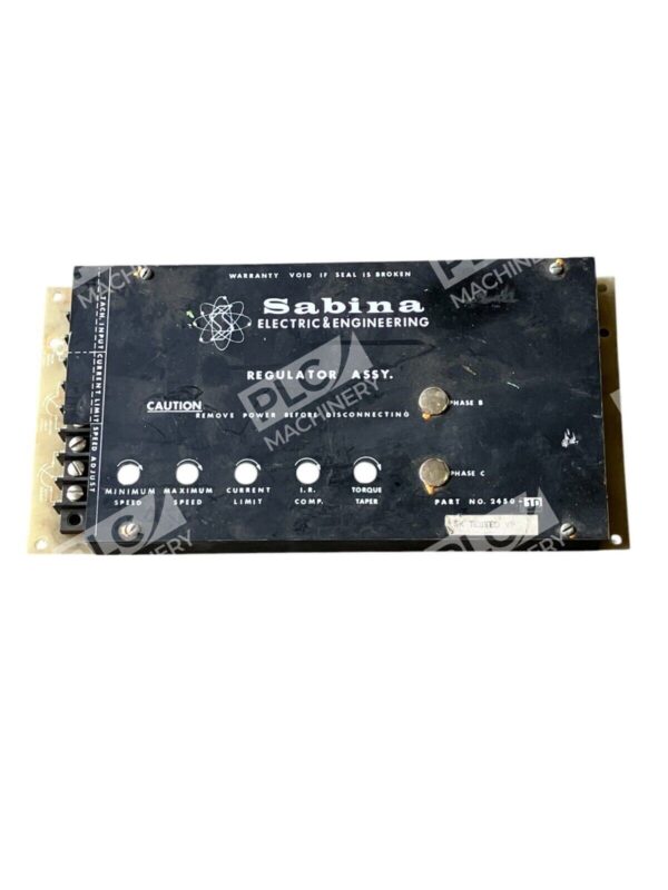 Sabina Electric & Engineering Regulator Assembly 2450-1D