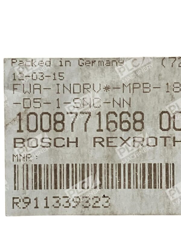 Rexroth Bosch KSM02.1B-071C-24N-S1-HP0-ET-L3-D7-NN-FW Servo Drive R911369140 - Image 3