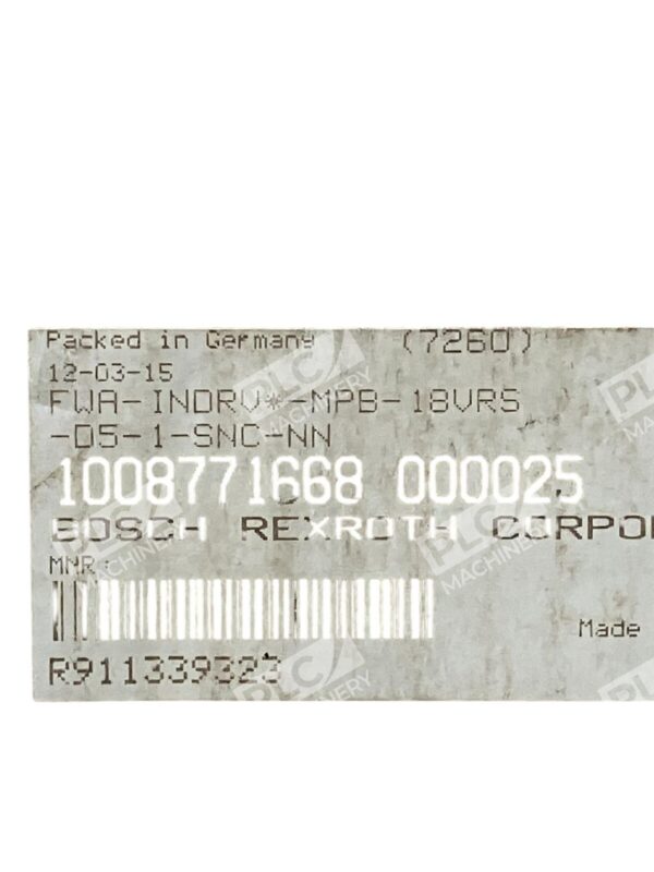 Rexroth Bosch KSM02.1B-071C-24N-S1-HP0-ET-L3-D7-NN-FW Servo Drive R911369140 - Image 4
