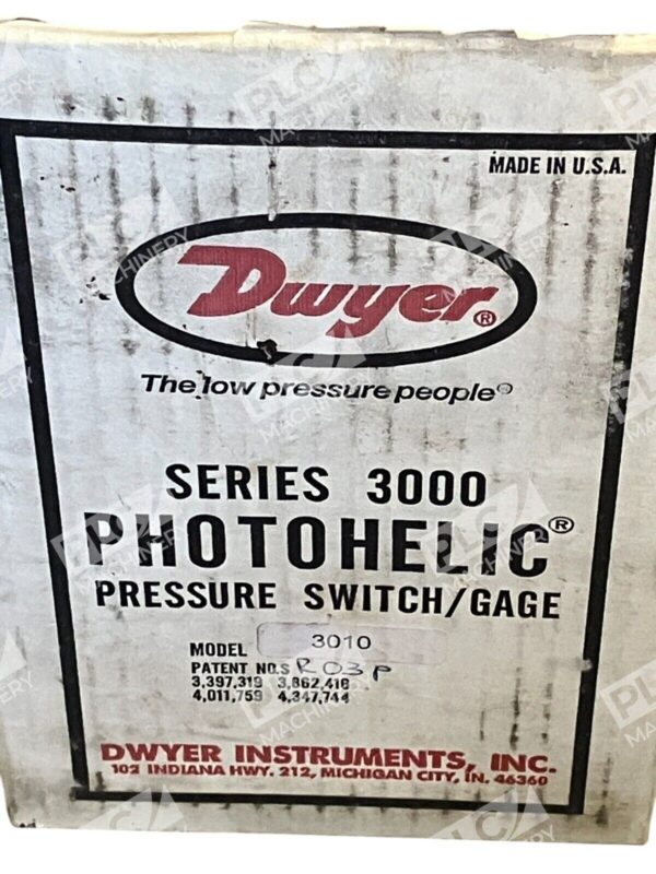 Dwyer Instruments Series 3000 Photohelic Pressure Switch Gage Model 3010 - Image 2
