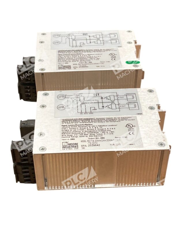 Moore Industries ECT Signal Isolator 4-20MA 2X4-20MA 117VAC Hazardous Location - Image 2