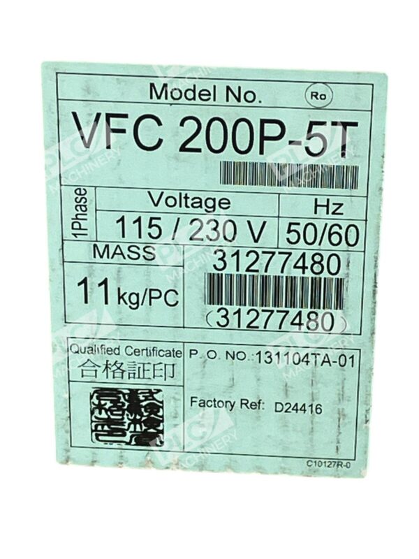 Fuji 1 Phase 115/230V Ring Compressor VFC 200P-5T - Image 3