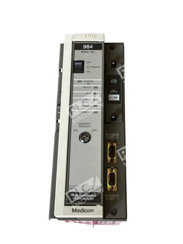 Modicon AEG AS-9370-001 6/0.3A 984 Model 680 Programmable Controller PC-0984-680