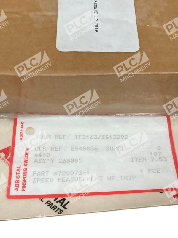 ABB Stal Speed Measurement HP Trip Module 720073-1 - Image 3