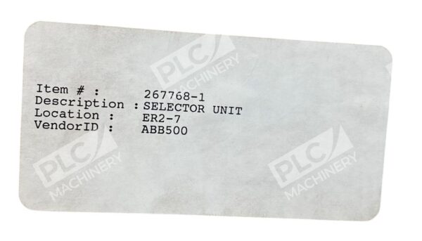 ABB Stal Selector Unit Module 267768-1 - Image 3