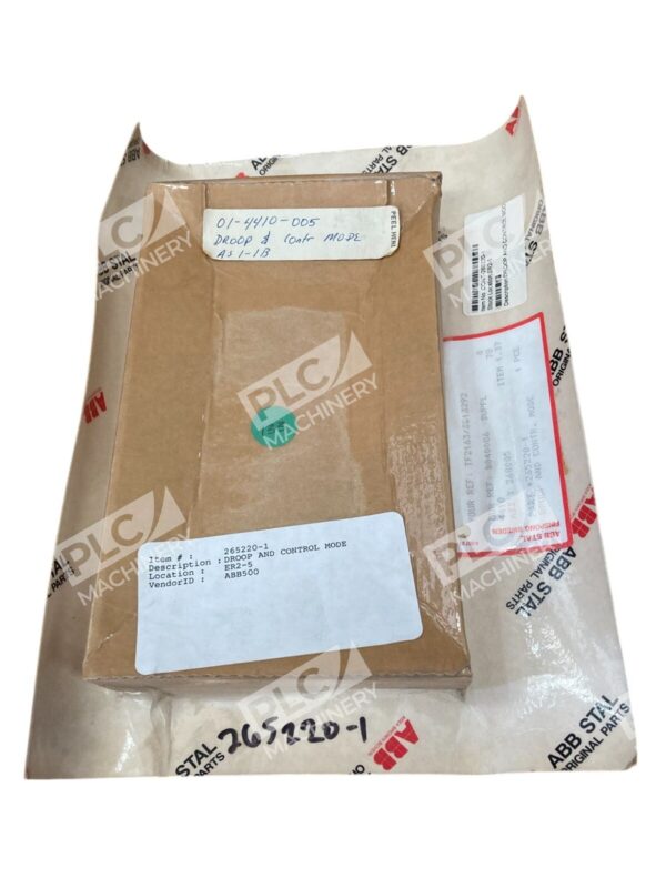 ABB Stal Droop And Controle Mode Module 265220-1