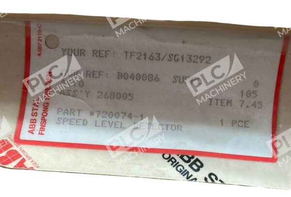 ABB Stal Speed Level Detector Module 720074-1 - Image 2