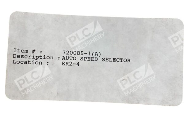 ABB Stal Auto Speed Selector Module 720085-1 - Image 3