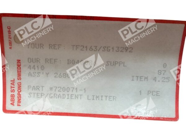 ABB Stal Step / Gradient Limiter Module 720071-1 - Image 4