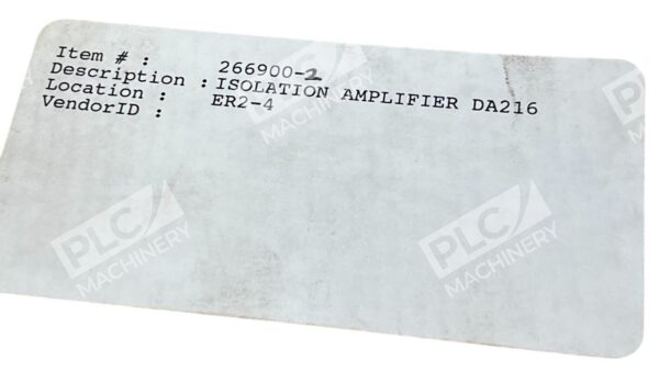 ABB Stal Tillquist Isolation Amplifier DA216 DA 217 266900-2 - Image 2