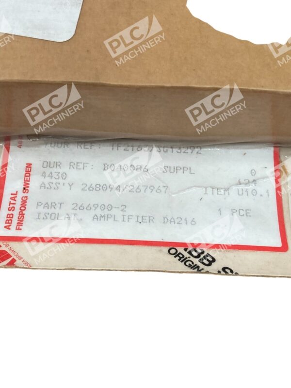 ABB Stal Tillquist Isolation Amplifier DA216 DA 217 266900-2 - Image 3