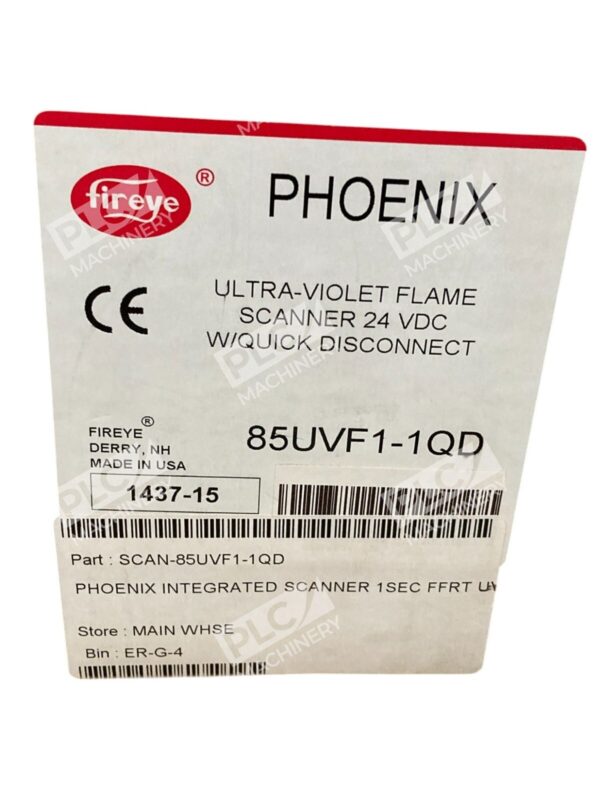 Fireye Ulta-Violet Flame Scanner 24VDC W/ Quick Disconnect Phoenix 85UVF1-1QD - Image 2