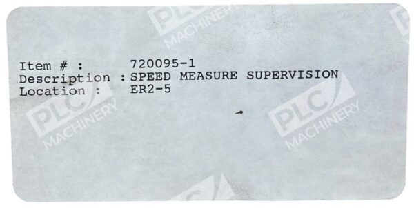 ABB Stal Speed Measure Supervision Module 720095-1 - Image 3