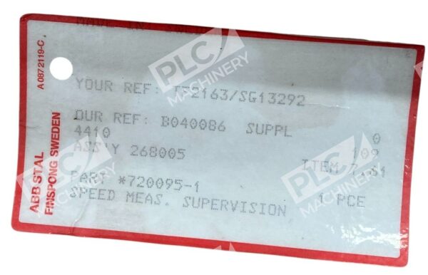 ABB Stal Speed Measure Supervision Module 720095-1 - Image 4