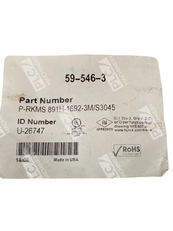 Fireye 10Ft P-RKMS 891H-1692-3M/S3045 Cable 59-546-3 - Image 2