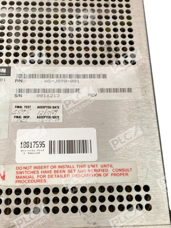 Modicon AEG J890 Remote I/O Processor Module Assembly AS-J890-001 - Image 9