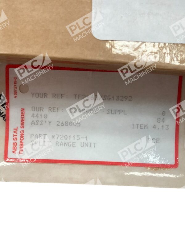 ABB Stal Split Range Unit 720115-1 - Image 3